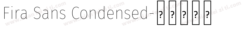 Fira Sans Condensed字体转换